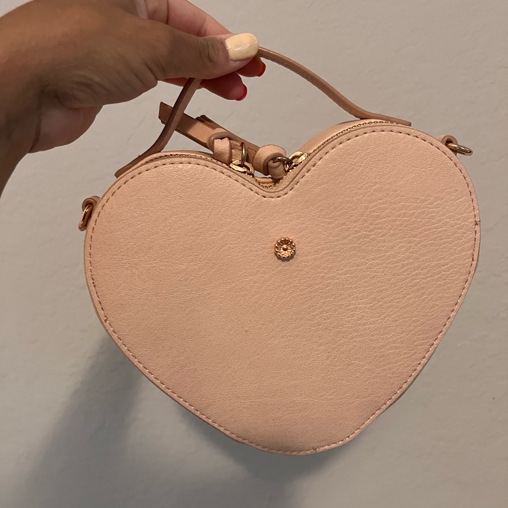 Heart shaped crossbody bag